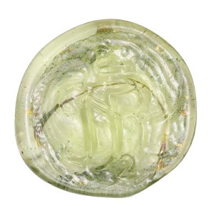 Dominal glass token, monogram