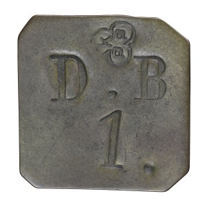 Żeton, znak dominalny D.B.