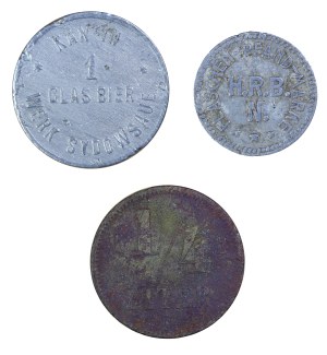 Set of 3pcs tokens