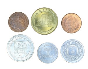 Zestaw 6 szt. żetonów okolicznościowych