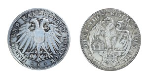 Counterfeit, set of 2 Kaiserreich coins