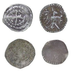 Counterfeit, set of 4 medieval coins