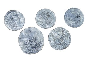 Set of 5pc copies of coins of Boleslaw I the Brave