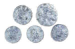 Set of 5pc copies of coins of Boleslaw I the Brave