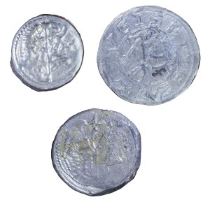 Set of 3 copies of coins of Bolewslaw the Wrymouth