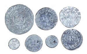 Set of 7 copies of coins of Casimir the Great