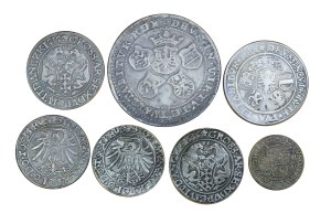 Set of 7 copies of rare coins of Sigismund I the Old