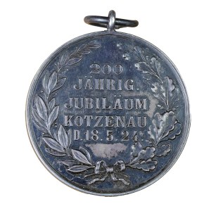 Medal - Lower Silesia, Chocianów 1924, Jubilee of the 200th anniversary of Chocianów.