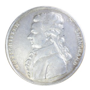 Medal - Breslau, 1789, Balloon flight over Breslau, balloon flight by Jean Pierre Francois Blanchard
