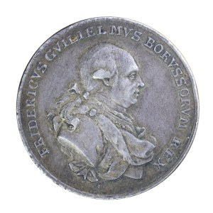 Medal - Wrocław 1786 r., - medal w hołdzie świeżo koronowanemu królowi Prus, Fryderykowi Wilhelmowi II
