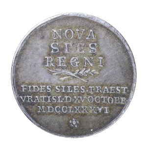 Medal - Wrocław 1786 r., - medal w hołdzie Fryderykowi Wilhelmowi II