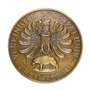 Medal - Śląsk, Freiwaldan, Gozdnica, medal z okazji 10-lecia działalności klubu sportowego
