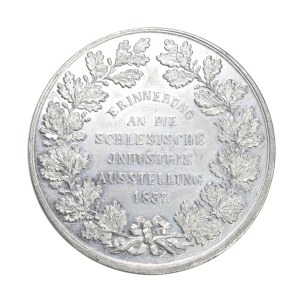 Medal - Silesia, a medal commemorating the Silesian Industrial Exhibition of 1857.