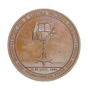 Medal z 1825 r., Berlin, C.G. Hagen, medal wybity dla uczczenia 50 rocznicy doktoratu C.G. Hagena - lekarza, profesora chemii