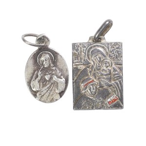 Set of 2 religious-patriotic medallions