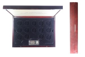 Wooden box for cross-sectional collection of Kaiserreich German coins