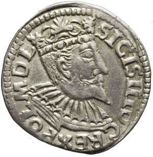 Sigismund III. Vasa, Trojak 1596 Bydgoszcz, kleine Büste