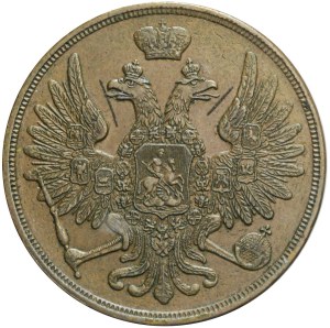 Russische Teilung, 3 Kopeken 1856 BM, Warschau, seltener