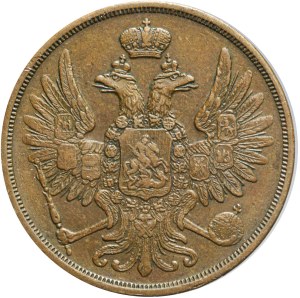 Russische Teilung, 2 Kopeken 1858 BM, Warschau
