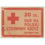 Brick, 20 zloty 1945, Gift to the Polish Red Cross, FIRST ITEM IN THE SOBAŃSKI CATALOGUE Uniques