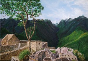 Barbara Drzemicka-Kardasz, Machu Picchu, based on a video from the Internet