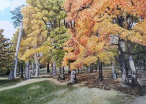 Barbara Drzemicka-Kardasz, Park in autumn,