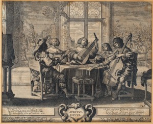 Abraham BOSSE, ALEGORIA SŁUCHU, 1635