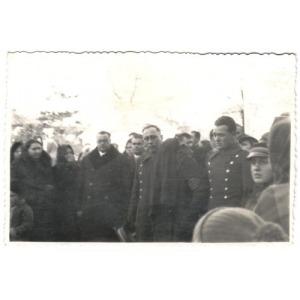 Dowódca 16 Pułku Piechoty Ziemi Tarnowskiej podpułkownik Rudolf Matuszek na pogrzebie