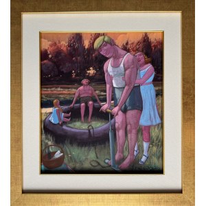 Jacek Paluch ( 1966), Picnic by the river, 2025