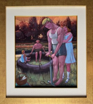Jacek Paluch ( 1966), Picnic by the river, 2025