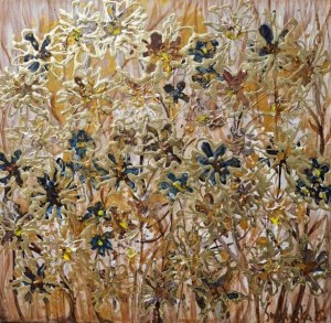 Mariola Swigulska ( 1961 ), Blossom in gold , 2025