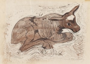 Janina Konarska (1902 Lodz - 1975 Warsaw), Calf, circa 1935