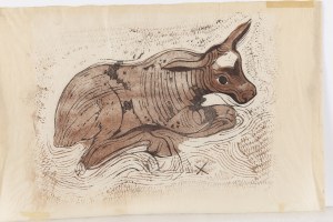 Janina Konarska (1902 Lodz - 1975 Warsaw), Calf, circa 1935
