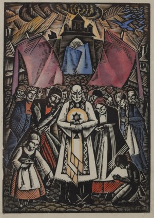 Janina Konarska (1902 Łódź - 1975 Warsaw), Corpus Christi Procession