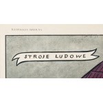 Zofia Stryjeńska (1891 Kraków - 1976 Genewa), Na kujawach z cyklu Costumes Paysans. Pologne, 1933