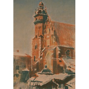 Leon Wyczółkowski (1852 Huta Miastkowska - 1936 Warszawa), Kościół Bożego Ciała w Krakowie, 1903