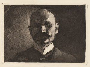 Leon Wyczółkowski (1852 Huta Miastkowska - 1936 Warsaw), Self-portrait, 1902