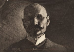 Leon Wyczółkowski (1852 Huta Miastkowska - 1936 Warsaw), Self-portrait, 1902