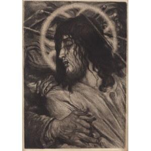Józef Pankiewicz (1866 Lublin - 1940 La Ciotat, Francja), Chrystus umęczony, 1905