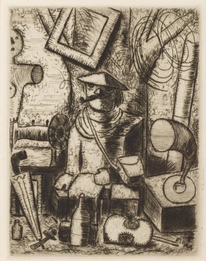 Tadeusz Makowski (1882 Oświęcim - 1932 Paris), Old-age trader (L'Antiquaire), circa 1930