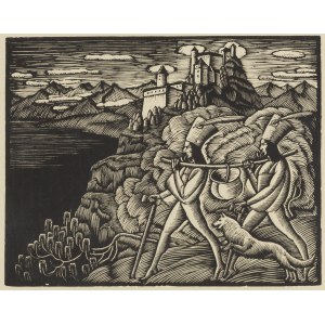 Władysław Skoczylas (1883 Wieliczka - 1934 Warszawa), Zbójnicy ze skarbem, lata 20. XX w.