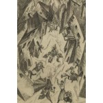 Stefan Mrożewski (1894 Częstochowa - 1975 Walnut Creek, Stany Zjednoczone), Trzęsienie ziemi (Pożar miasteczka), 1924