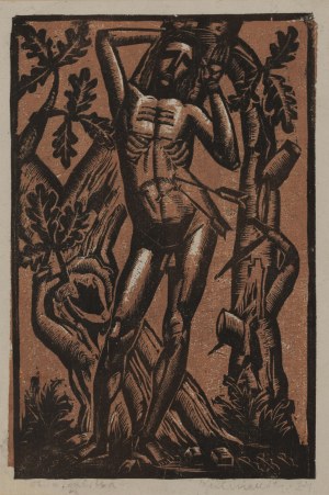 Tadeusz Kulisiewicz (1899 Kalisz - 1988 Warsaw), Saint Sebastian, 1924