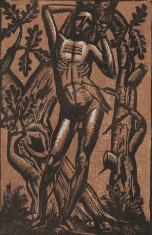 Tadeusz Kulisiewicz (1899 Kalisz - 1988 Warsaw), Saint Sebastian, 1924