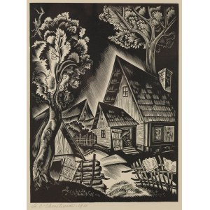 Stanisław Ostoja-Chrostowski (1897 Warszawa - 1947 Warszawa), Podwórze, 1933