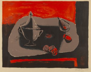 Henryk Hayden (1883 Warsaw - 1970 Paris), Still life with a pear, 1968