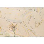 Salvador Dalí (1904 Figueres - 1989 Figueres), Koń i wilk z cyklu 'Les Bestaire de la Fontaine Dalinise', 1971