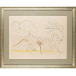 Salvador Dalí (1904 Figueres - 1989 Figueres), Koń i wilk z cyklu 'Les Bestaire de la Fontaine Dalinise', 1971