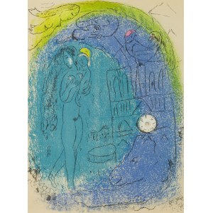 Marc Chagall (1887 Łoźno k. Witebska - 1985 Saint-Paul-de-Vence), Vision de Paris: Notre Dame, 1952