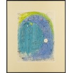 Marc Chagall (1887 Łoźno k. Witebska - 1985 Saint-Paul-de-Vence), Vision de Paris: Notre Dame, 1952